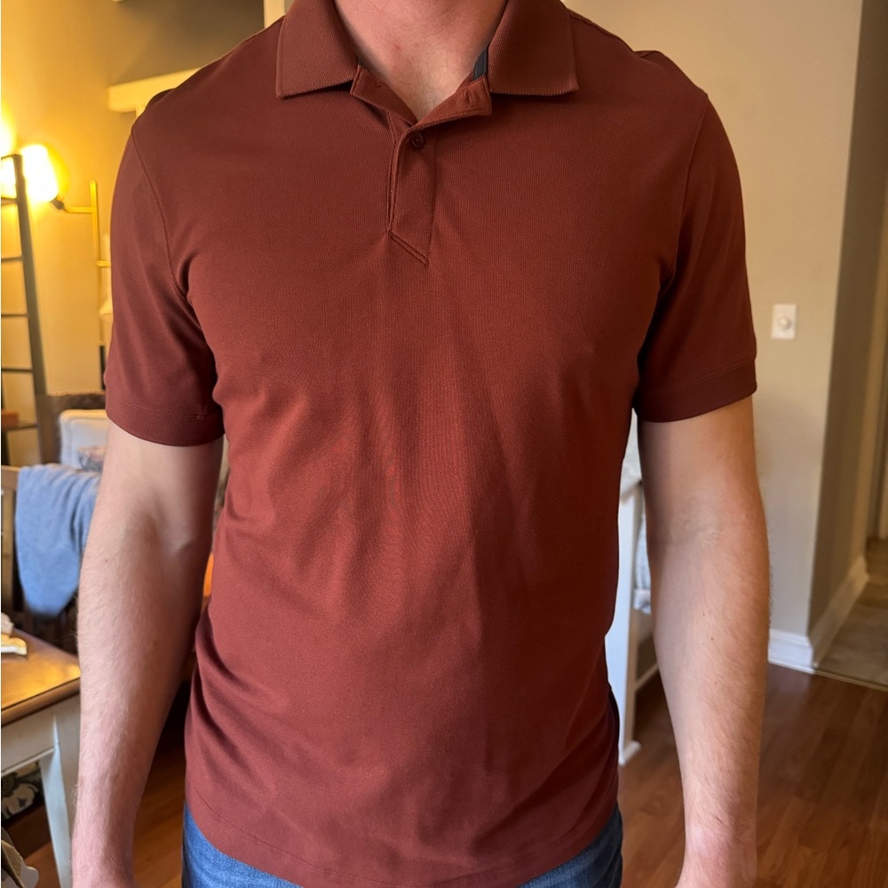 Men's Lululemon Rust Polo Shirt